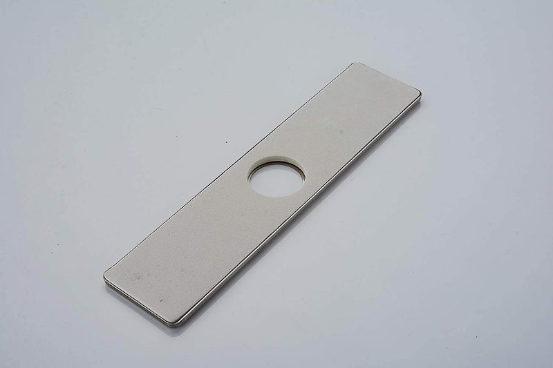 Homevacious 10 Inch Kitchen And Bathroom Sink Faucet Baseplate Hole Cover Deck Plate Escutcheon Square Brushed Nickel 304 Stainless Steel - Image 4